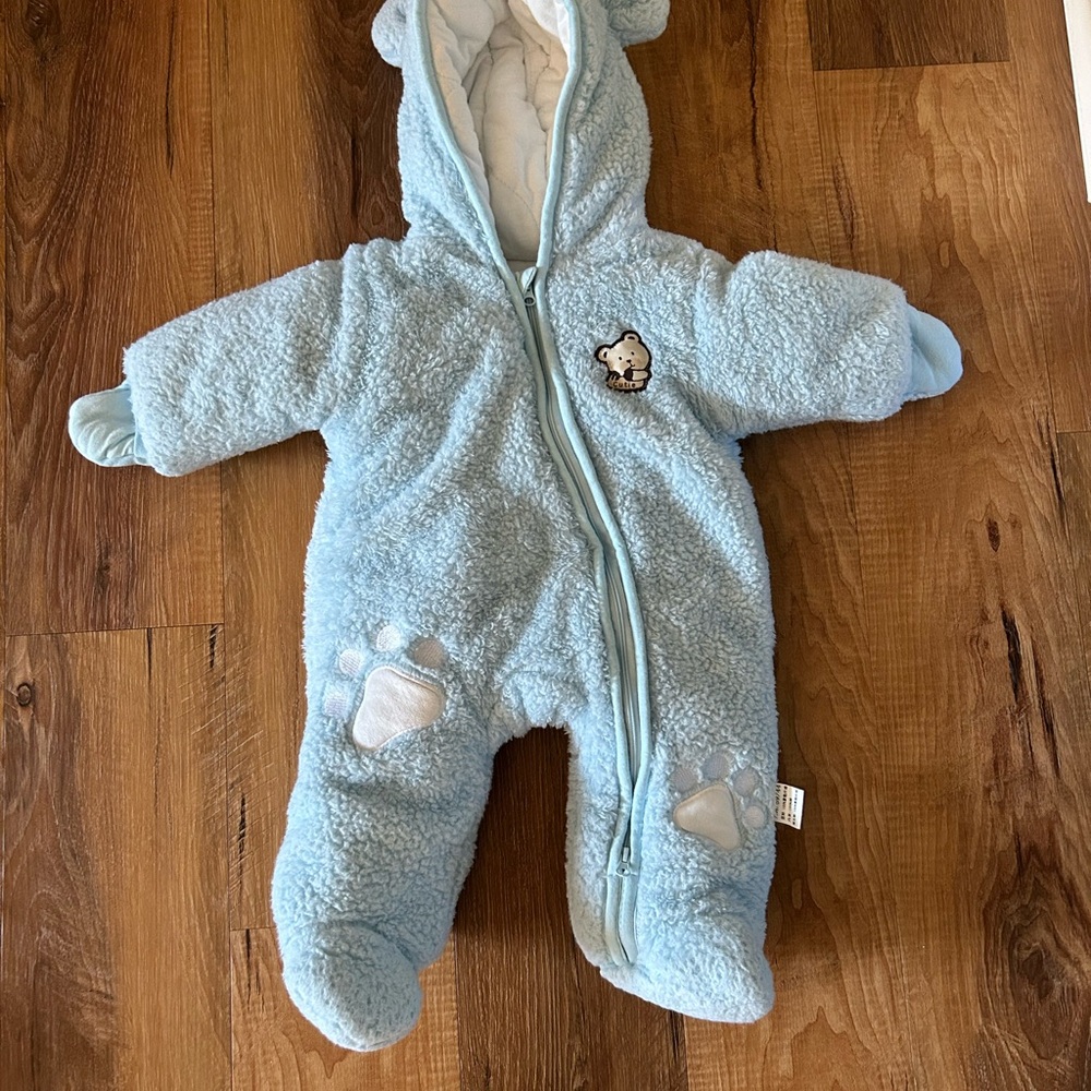 Set of 2 Cozy Sherpa Baby Onesies
